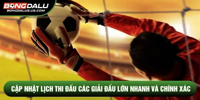 Cập Nhật Lịch Thi Đấu Các Giải Đấu Lớn Nhanh Và Chính Xác
