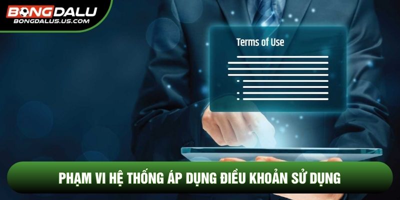Phạm vi hệ thống áp dụng điều khoản sử dụng