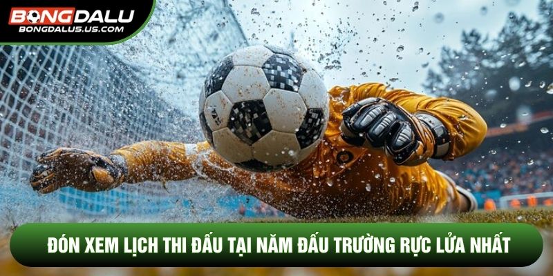 Đón xem lịch thi đấu tại năm đấu trường rực lửa nhất