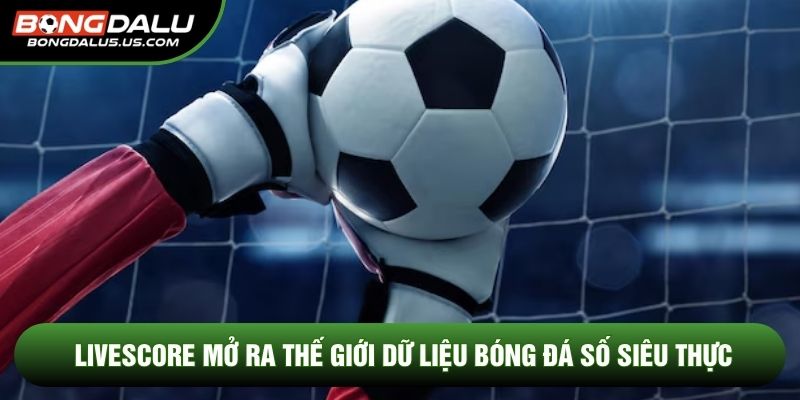Livescore mở ra thế giới dữ liệu bóng đá số siêu thực